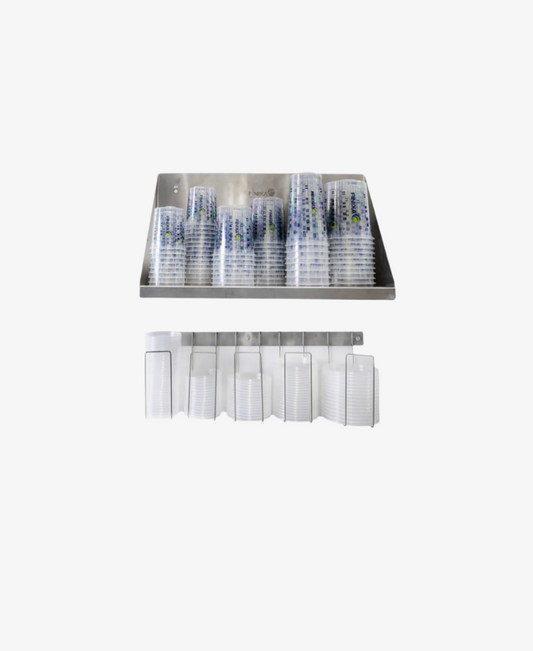 Dispenser pentru pahare de mixare si capace